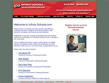 Tablet Screenshot of infinityschools.net
